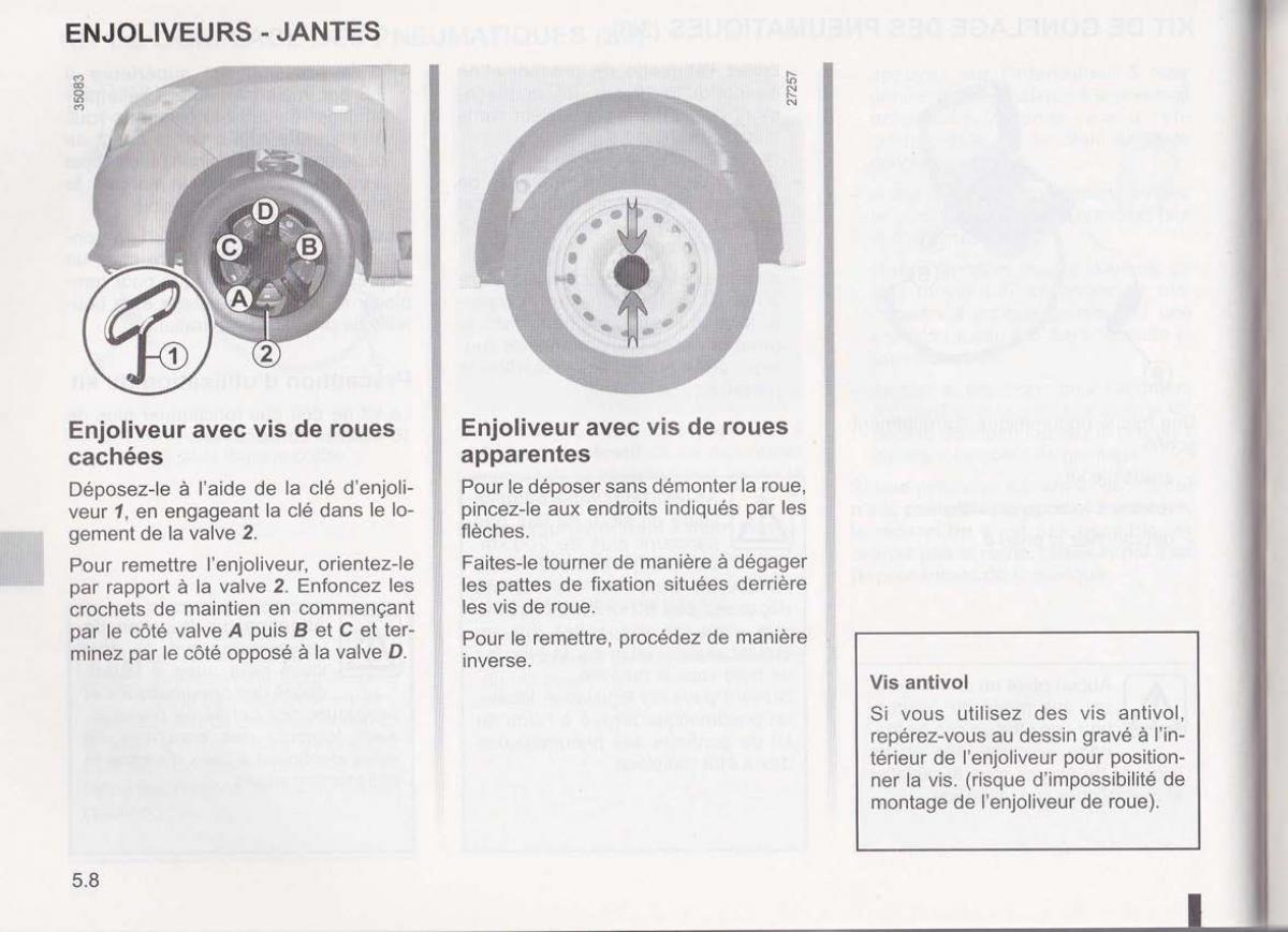 Dacia Lodgy manuel du proprietaire / page 138