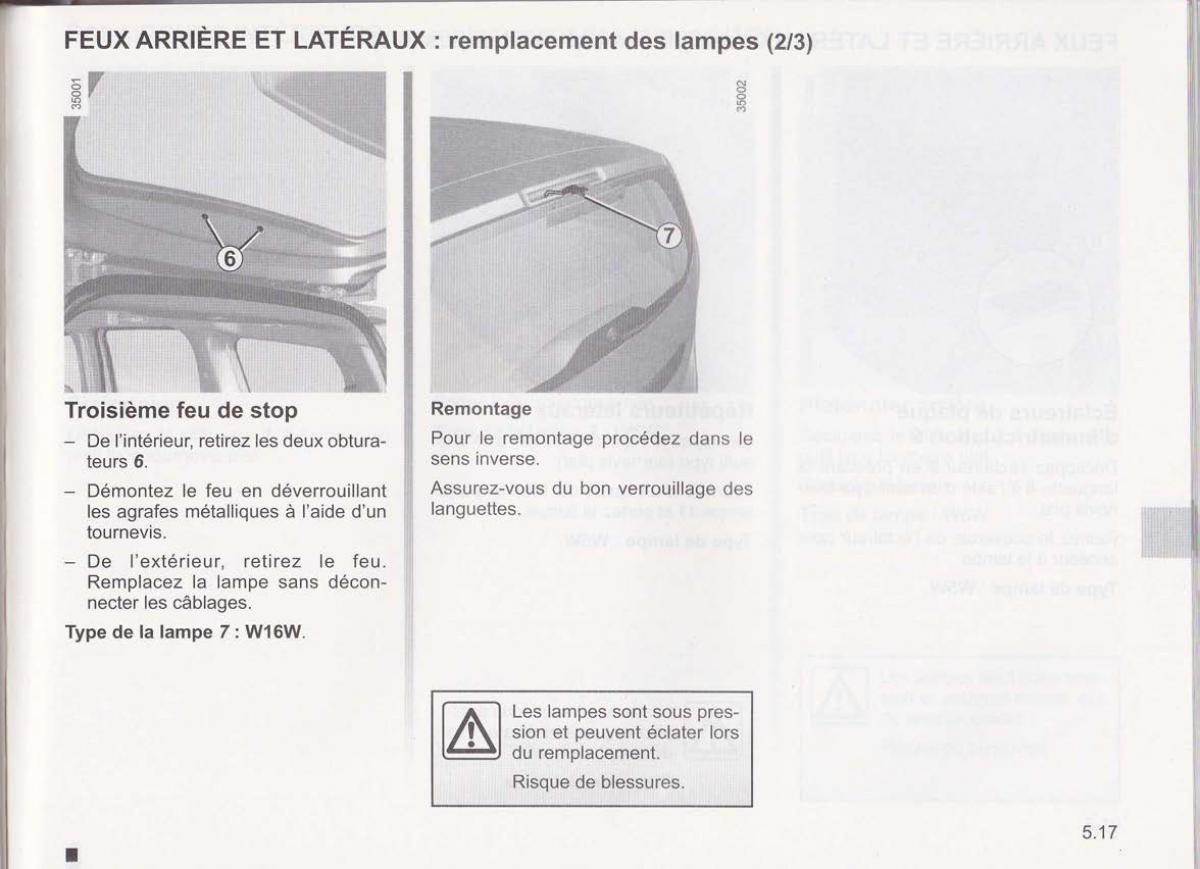 Dacia Lodgy manuel du proprietaire / page 147