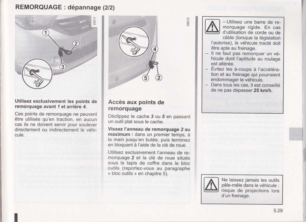 Dacia Lodgy manuel du proprietaire / page 159