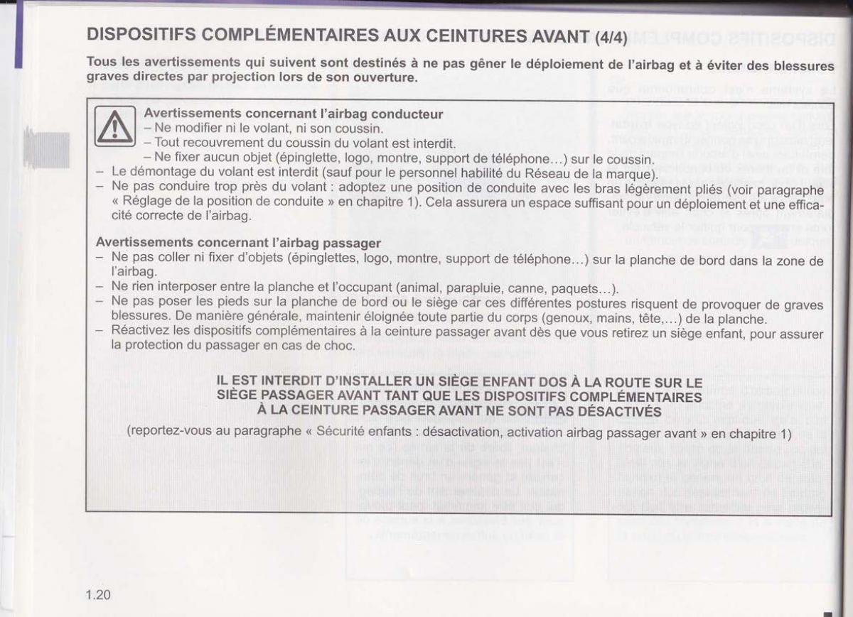 Dacia Lodgy manuel du proprietaire / page 24