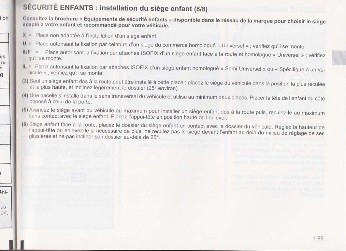 Dacia Lodgy manuel du proprietaire / page 37