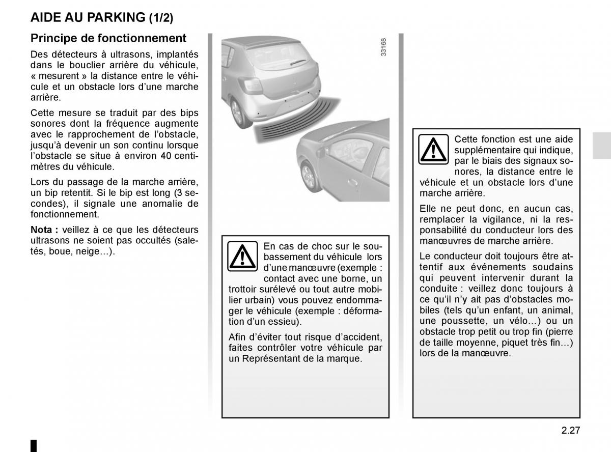 Dacia Logan II 2 manuel du proprietaire / page 100