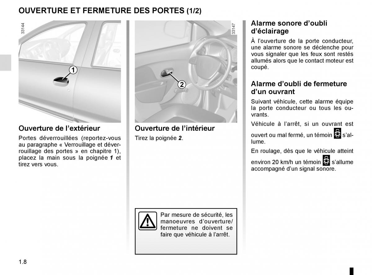 Dacia Logan II 2 manuel du proprietaire / page 13