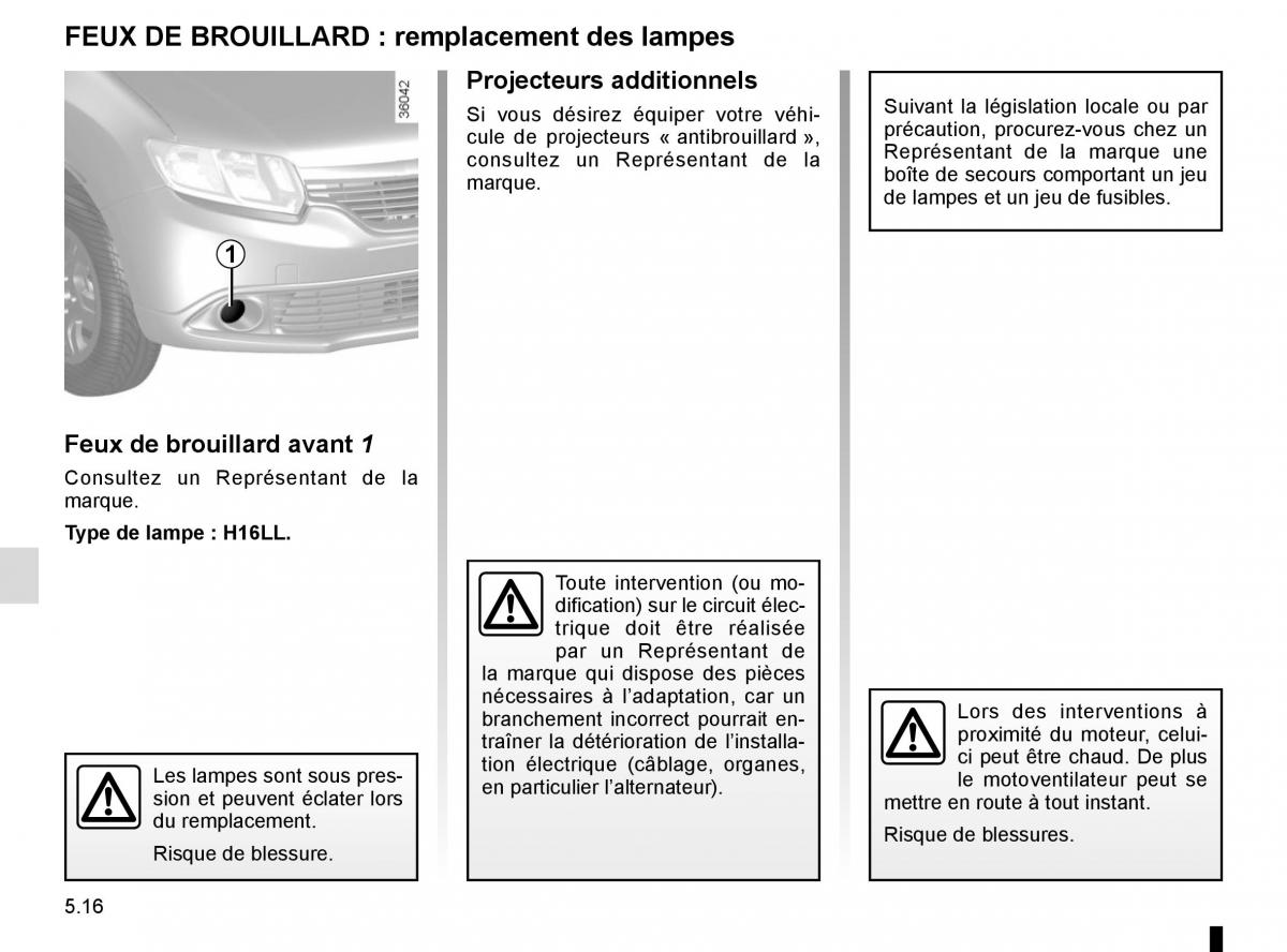 Dacia Logan II 2 manuel du proprietaire / page 169