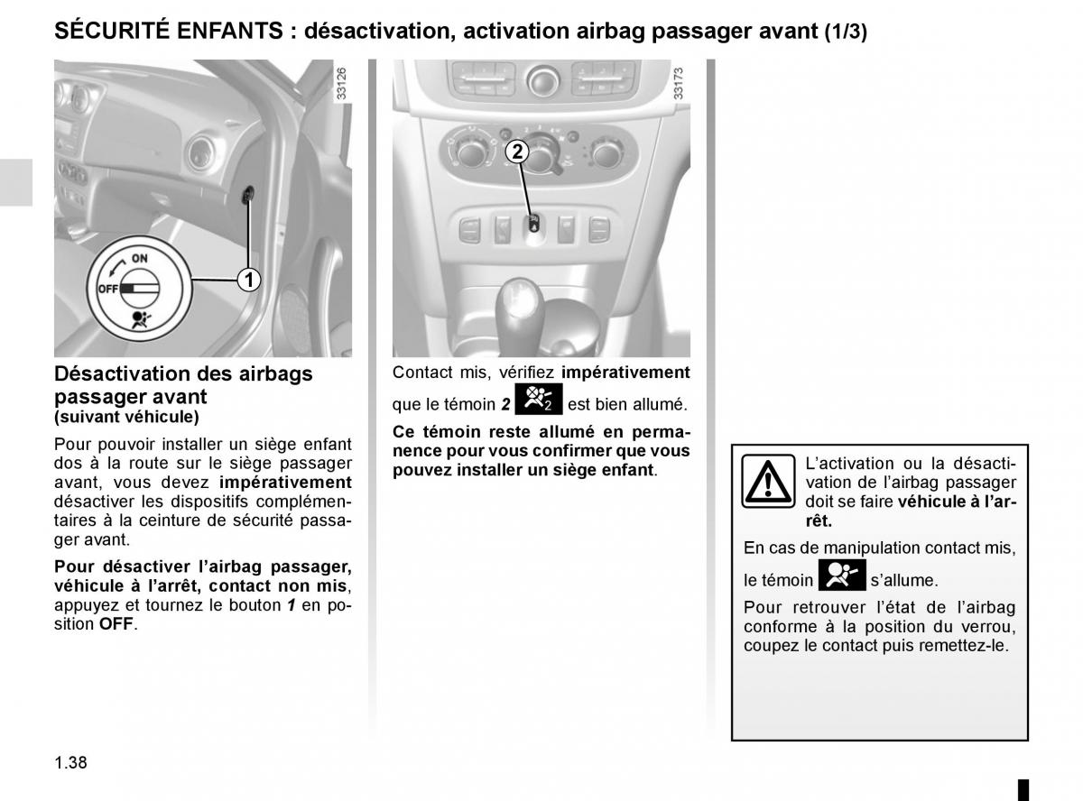 Dacia Logan II 2 manuel du proprietaire / page 43