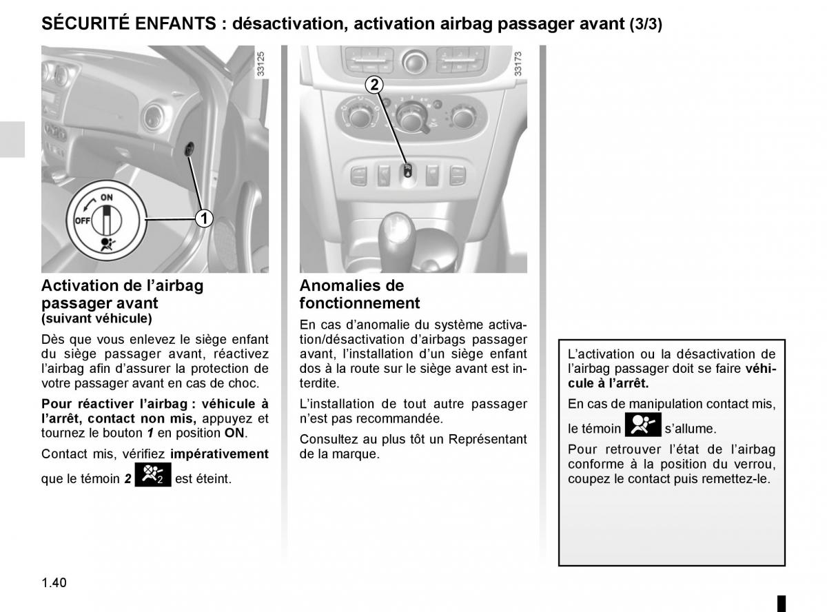 Dacia Logan II 2 manuel du proprietaire / page 45