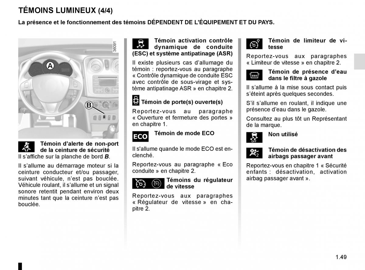 Dacia Logan II 2 manuel du proprietaire / page 54