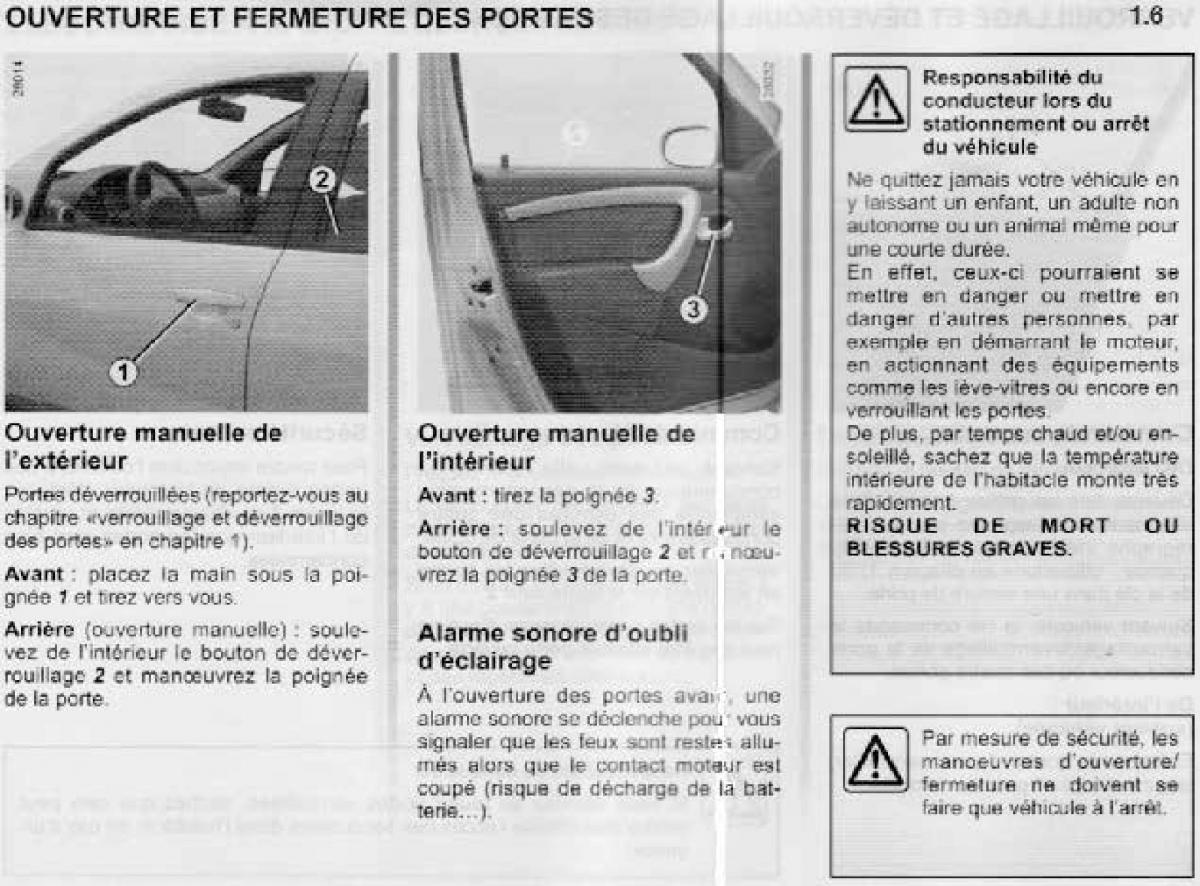 Dacia Sandero I 1 manuel du proprietaire / page 56