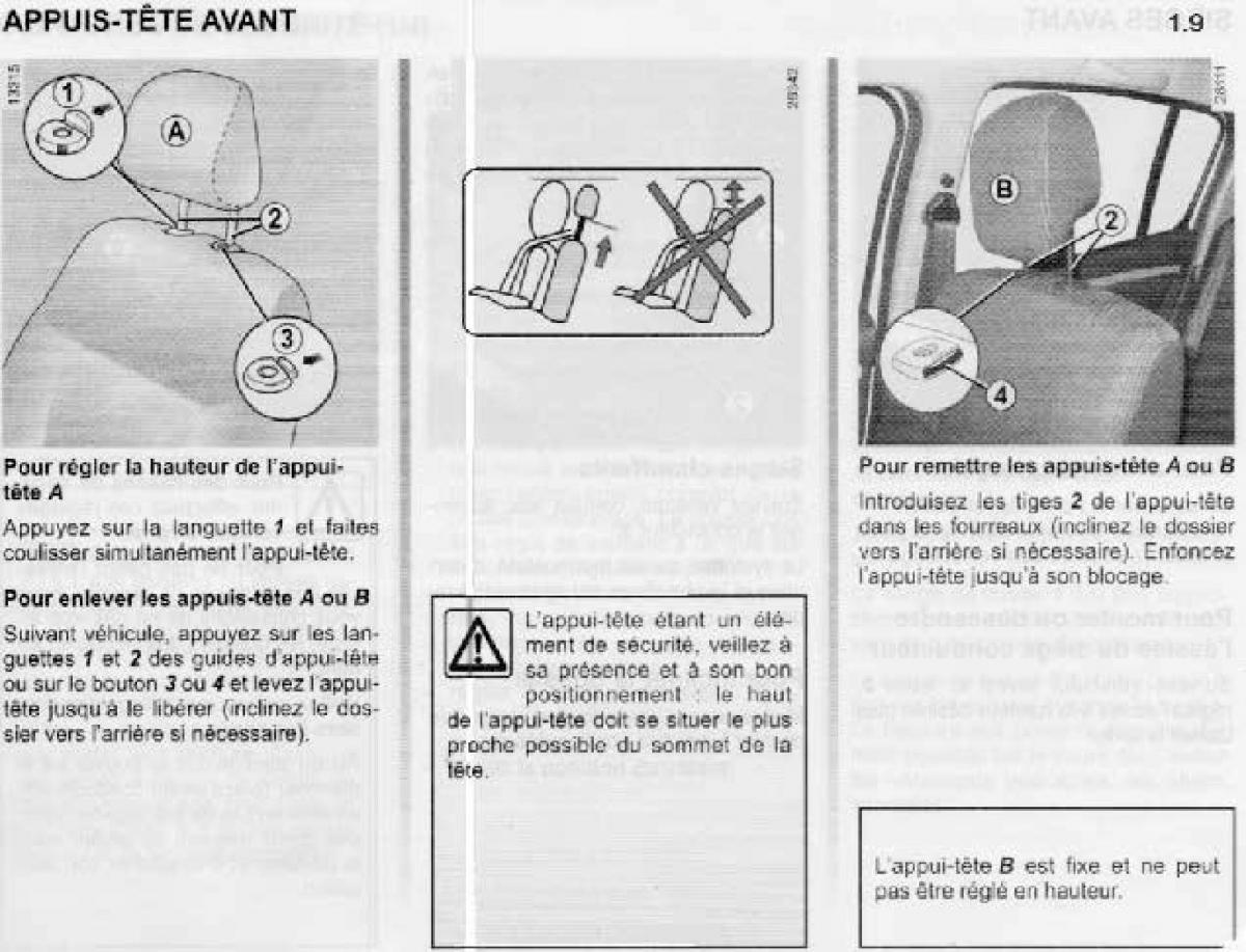 Dacia Sandero I 1 manuel du proprietaire / page 60