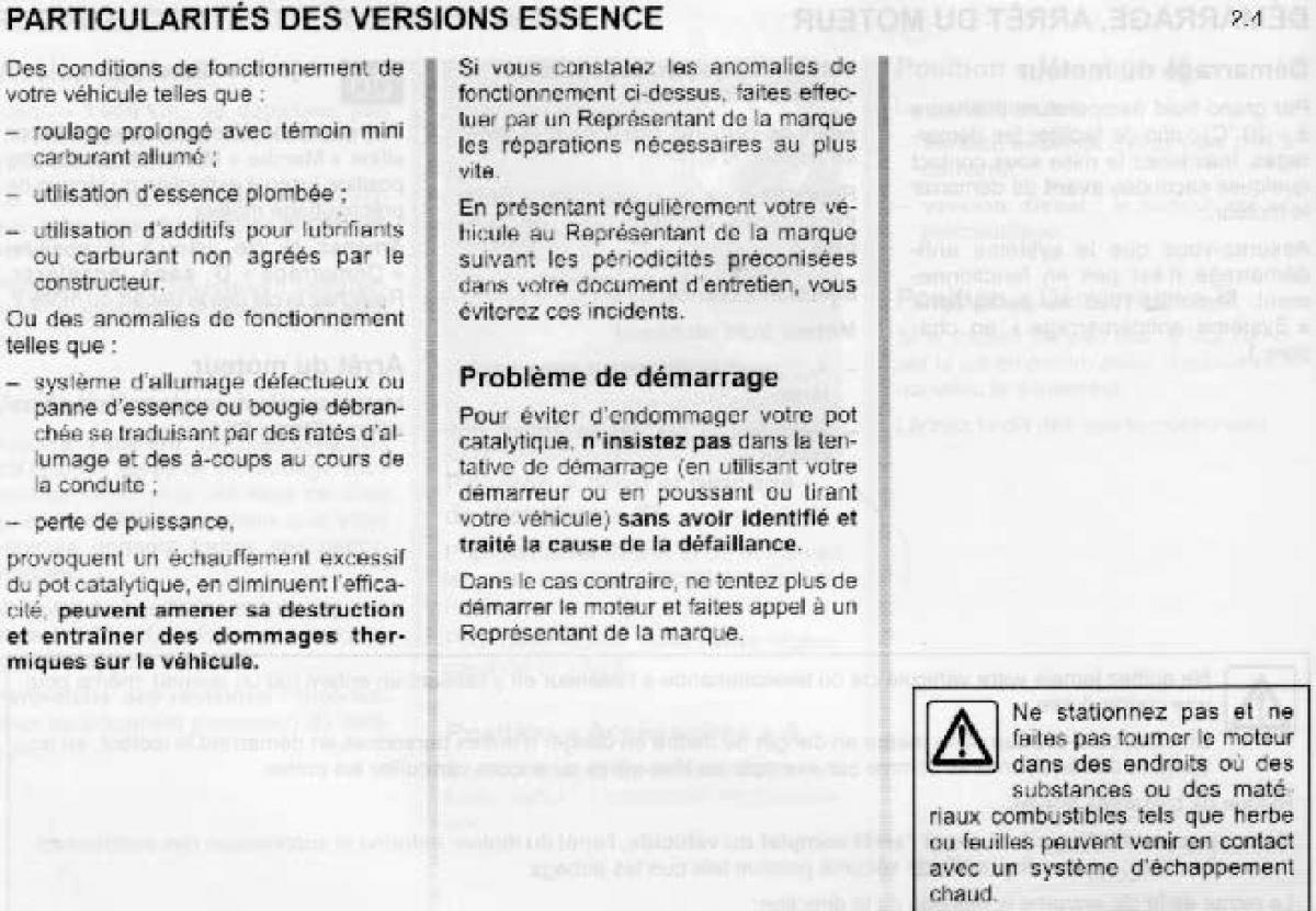 Dacia Sandero I 1 manuel du proprietaire / page 70