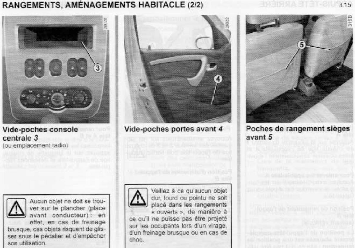 Dacia Sandero I 1 manuel du proprietaire / page 82