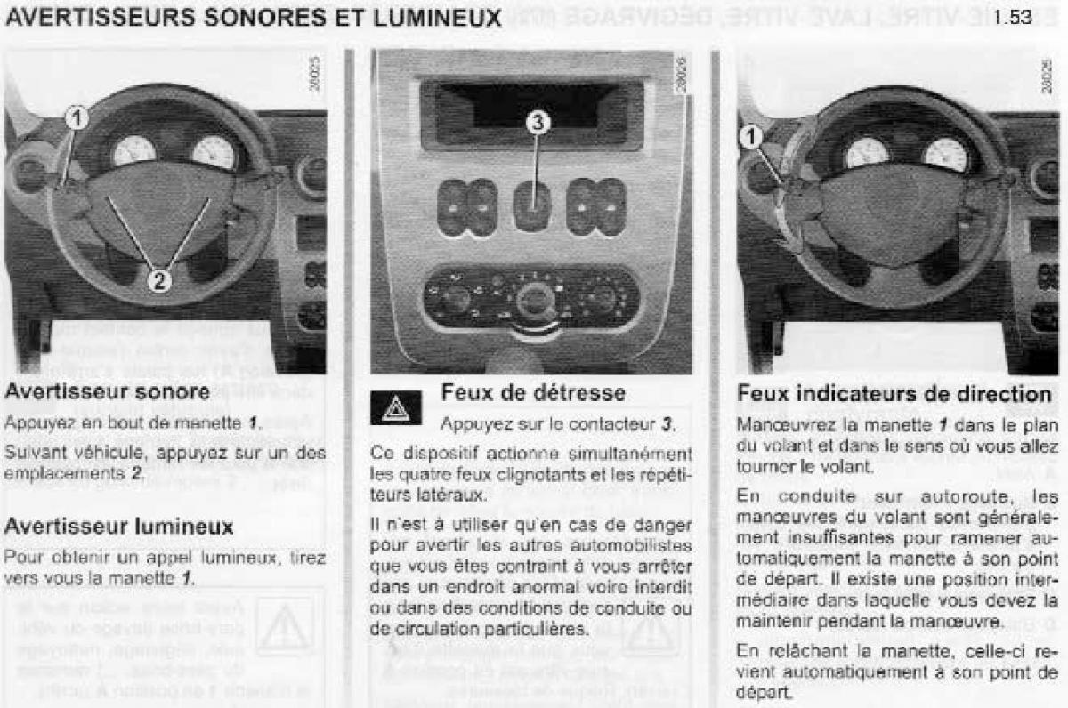 Dacia Sandero I 1 manuel du proprietaire / page 51