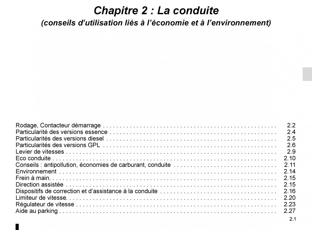 Dacia Sandero II 2 manuel du proprietaire / page 74