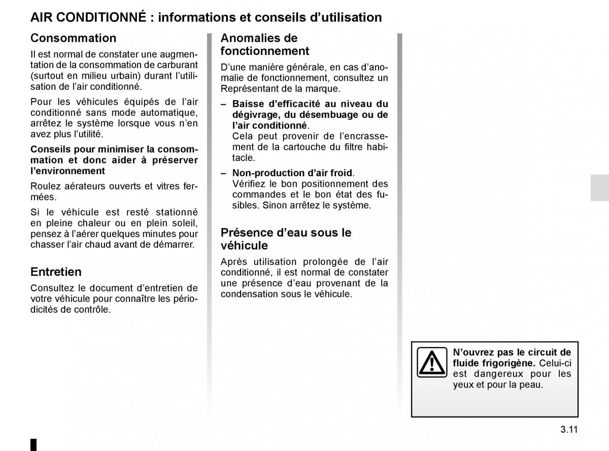 Dacia Sandero II 2 manuel du proprietaire / page 112