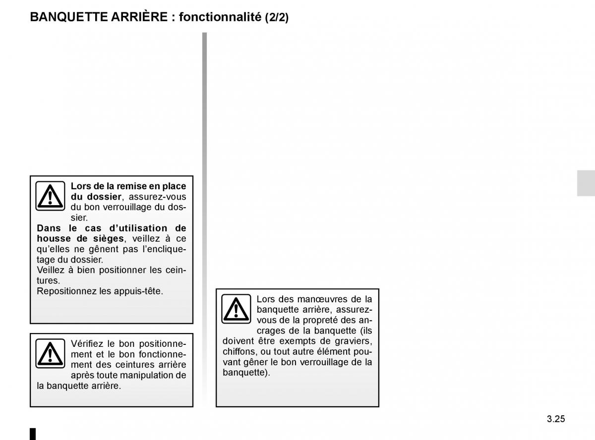 Dacia Sandero II 2 manuel du proprietaire / page 126