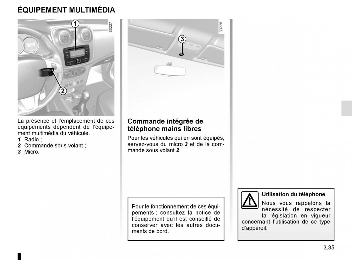 Dacia Sandero II 2 manuel du proprietaire / page 136