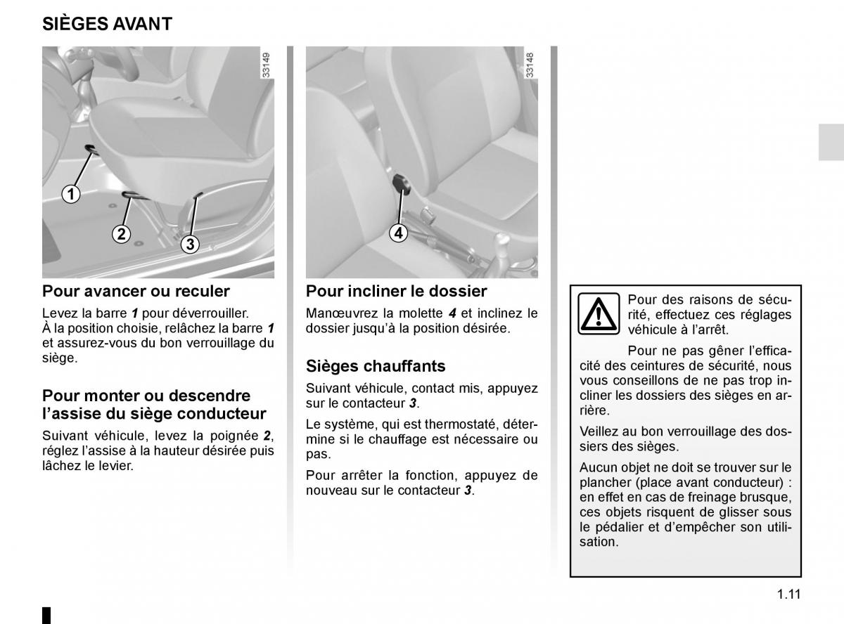 Dacia Sandero II 2 manuel du proprietaire / page 16