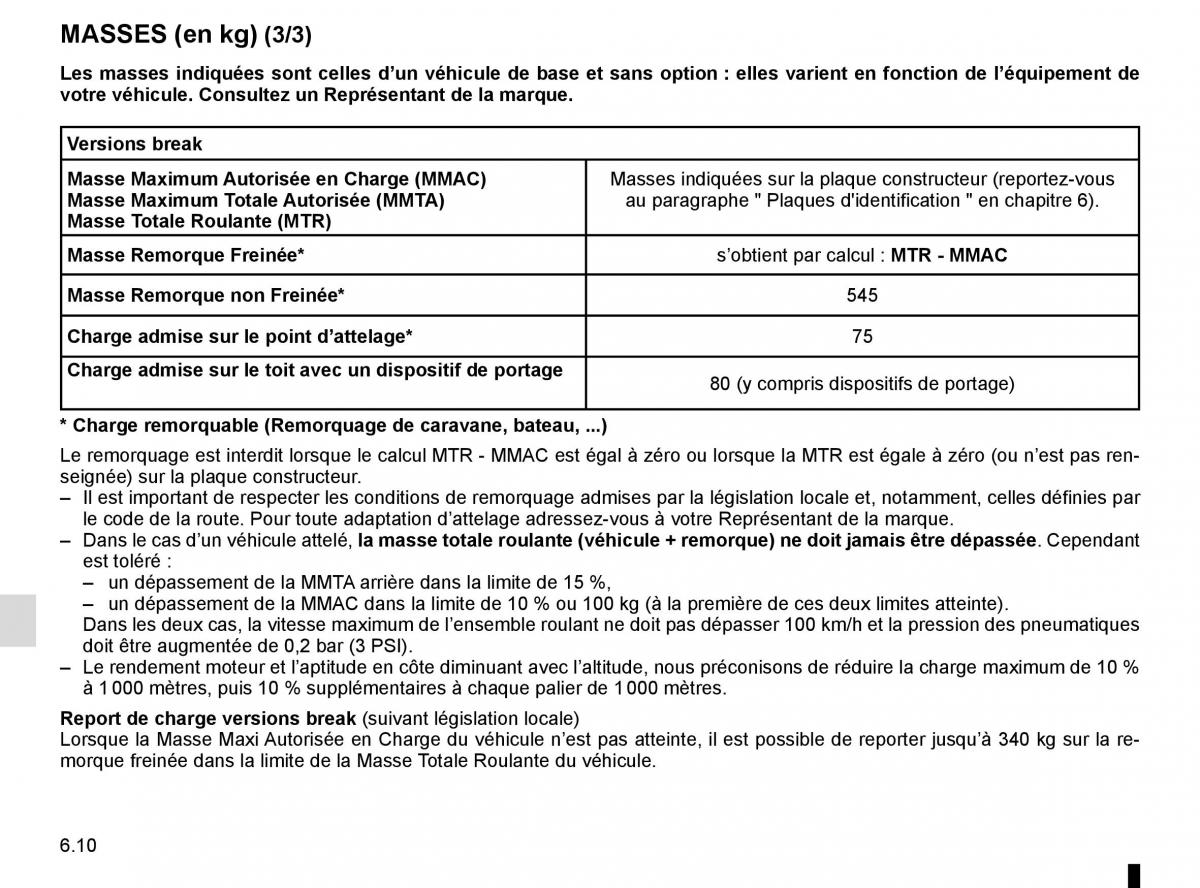 Dacia Sandero II 2 manuel du proprietaire / page 205