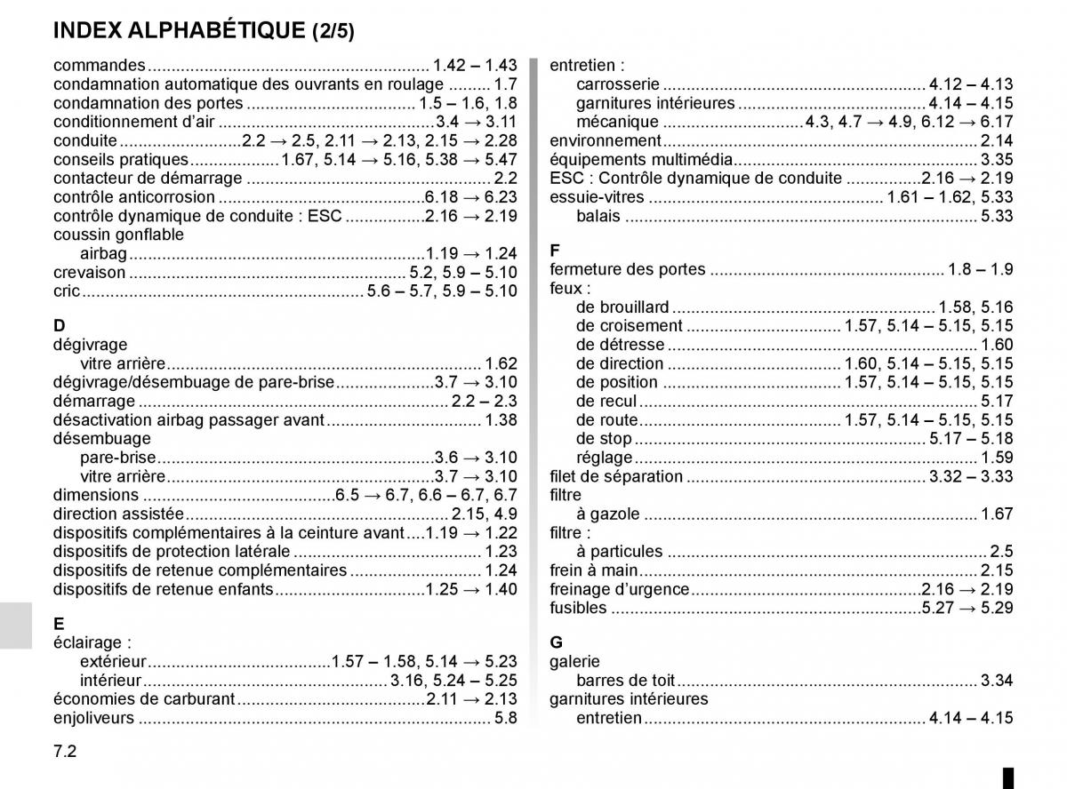 Dacia Sandero II 2 manuel du proprietaire / page 221