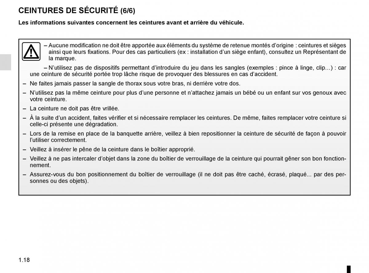 Dacia Sandero II 2 manuel du proprietaire / page 23