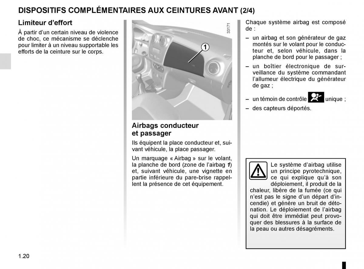 Dacia Sandero II 2 manuel du proprietaire / page 25