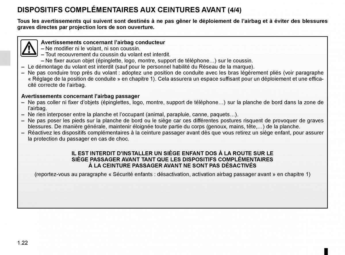 Dacia Sandero II 2 manuel du proprietaire / page 27