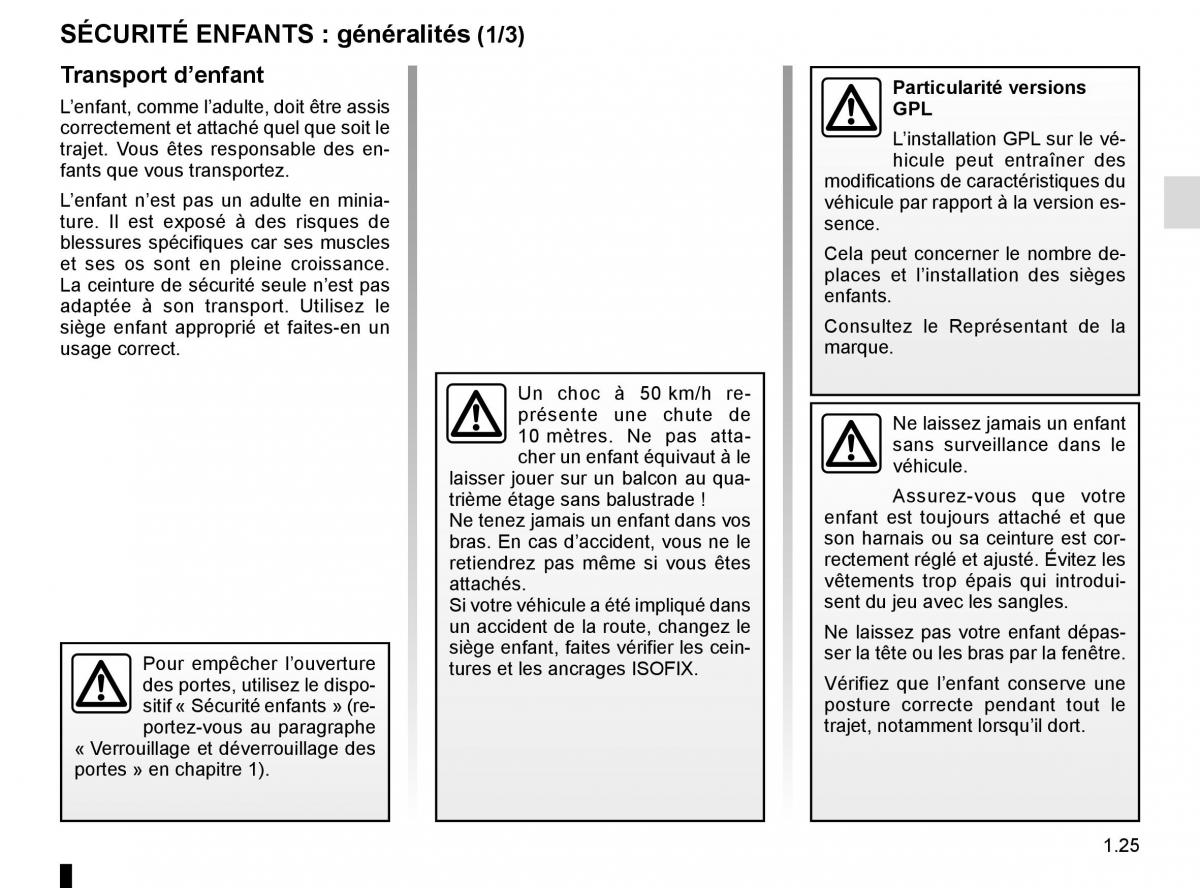 Dacia Sandero II 2 manuel du proprietaire / page 30