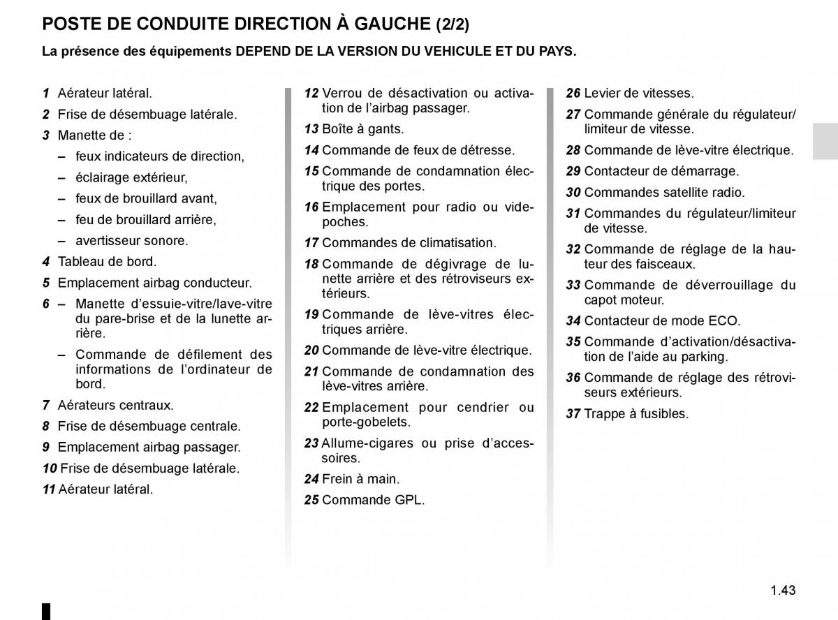 Dacia Sandero II 2 manuel du proprietaire / page 48