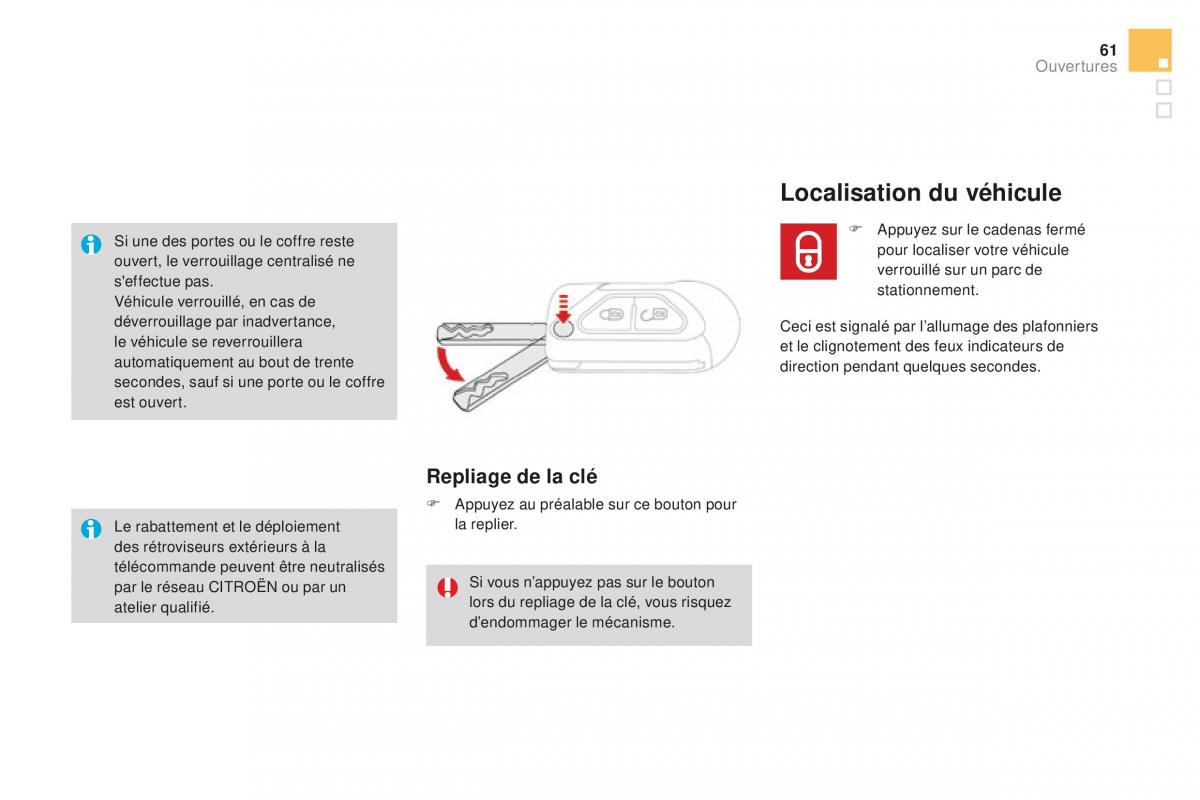 DS3 manuel du proprietaire / page 63