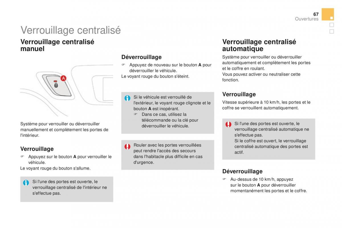 DS3 manuel du proprietaire / page 69