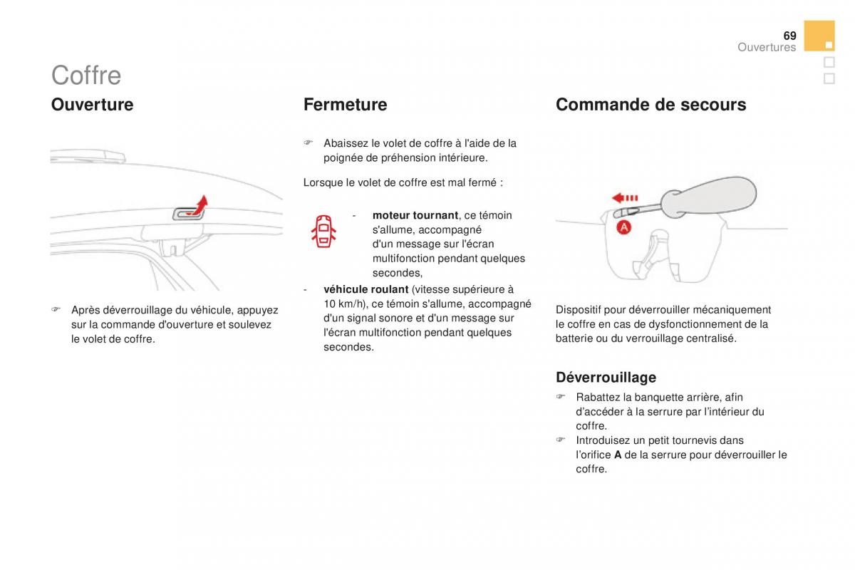 DS3 manuel du proprietaire / page 71