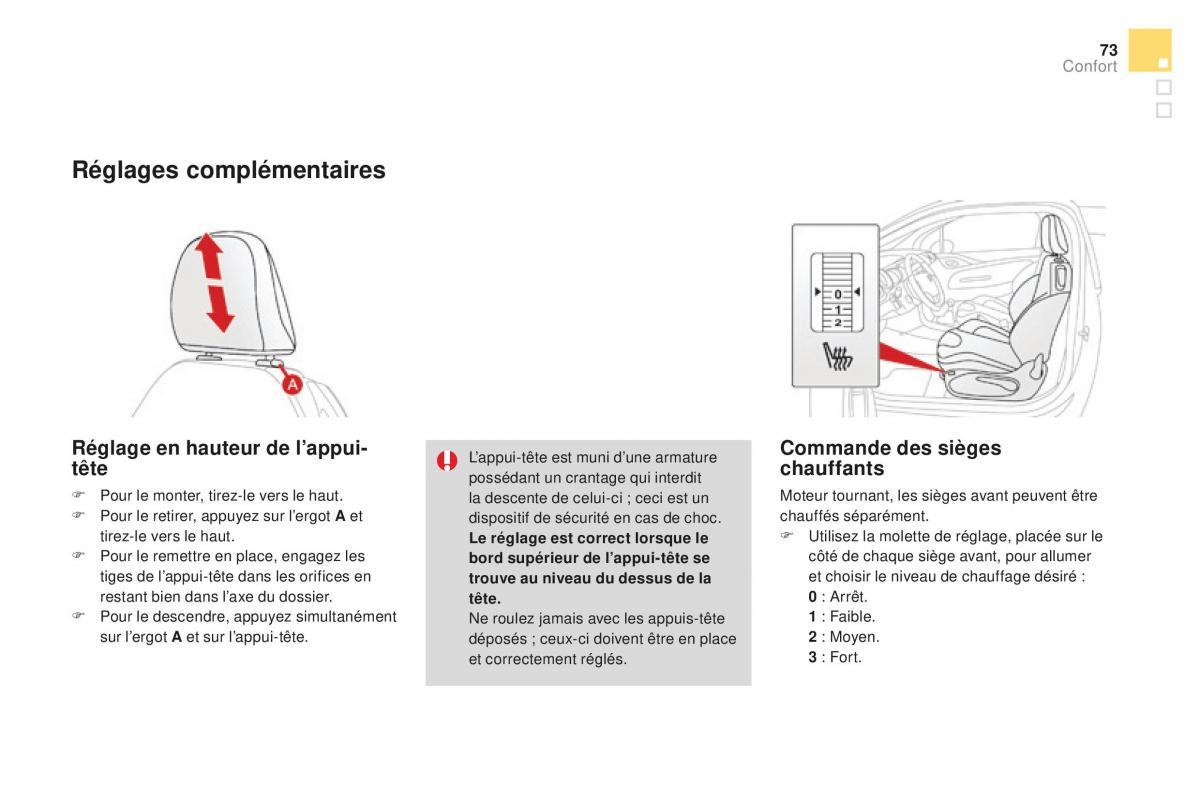 DS3 manuel du proprietaire / page 75