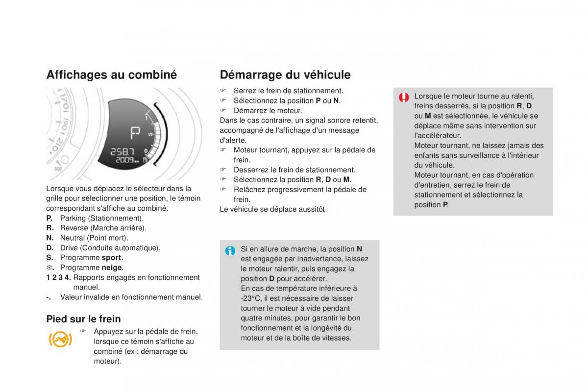 DS3 manuel du proprietaire / page 114