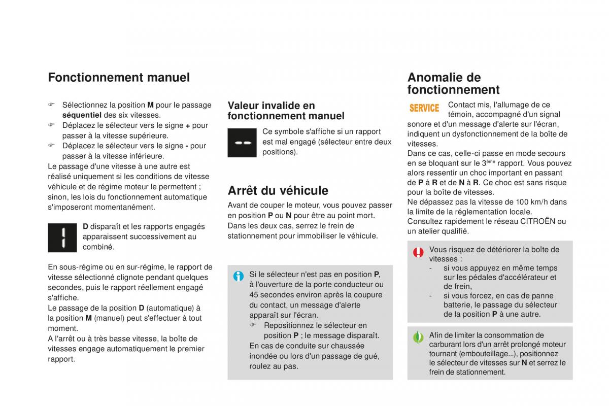 DS3 manuel du proprietaire / page 120