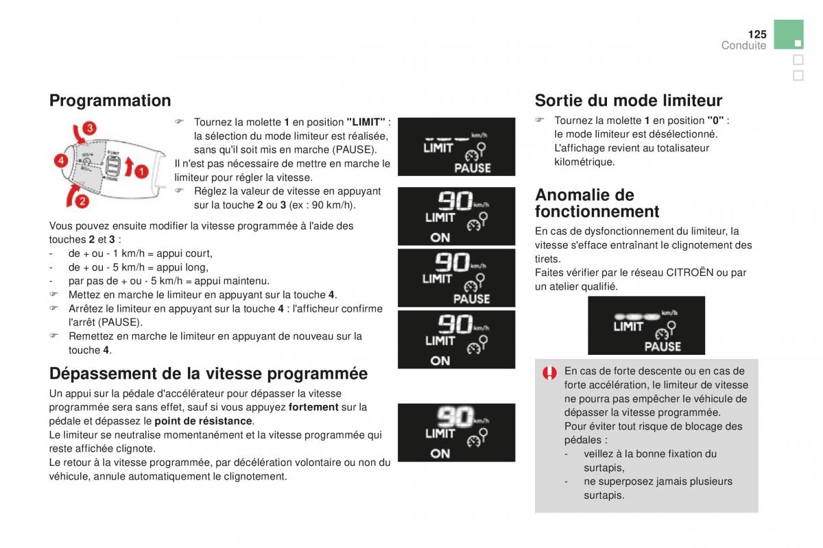 DS3 manuel du proprietaire / page 127