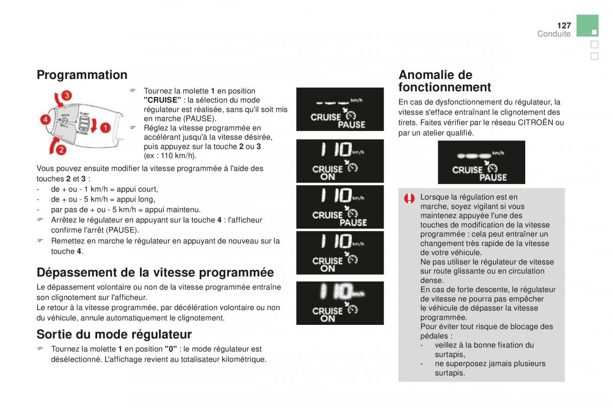 DS3 manuel du proprietaire / page 129