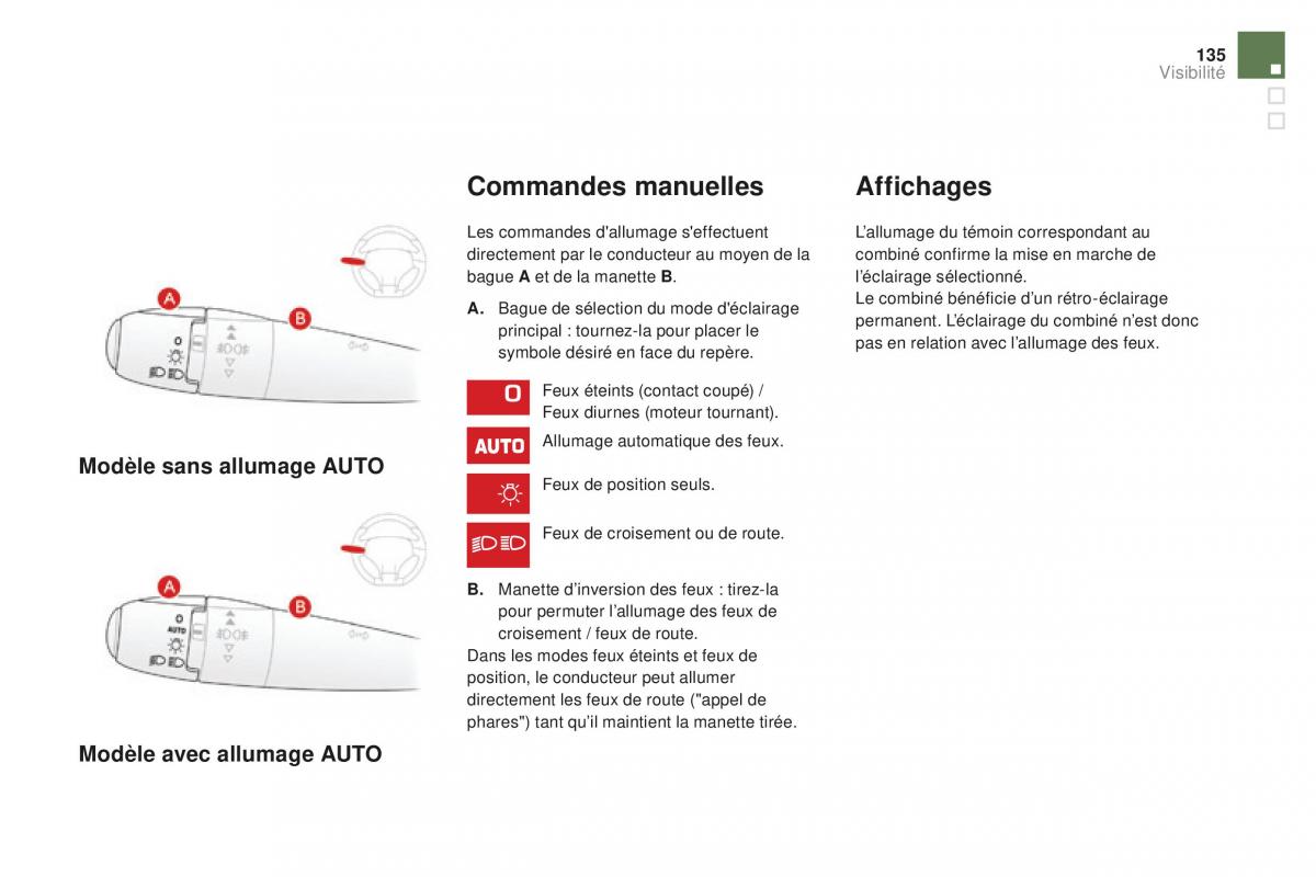 DS3 manuel du proprietaire / page 137