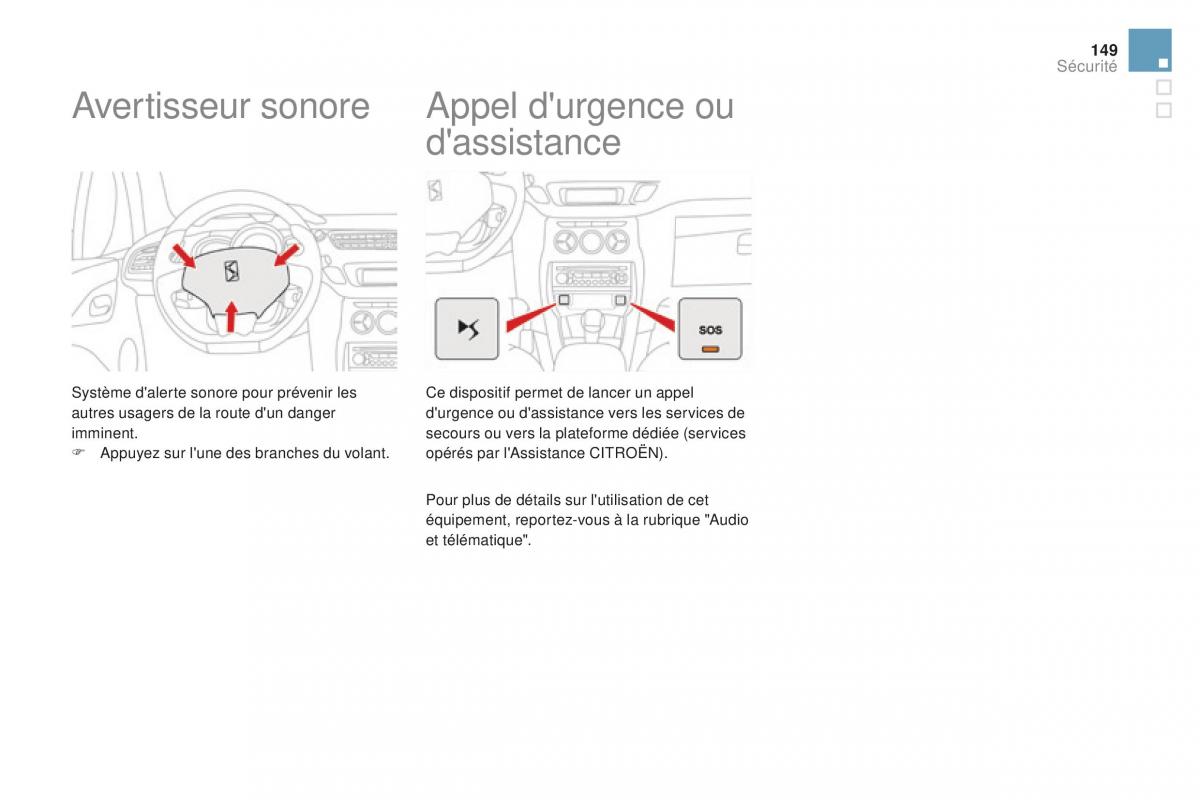 DS3 manuel du proprietaire / page 151