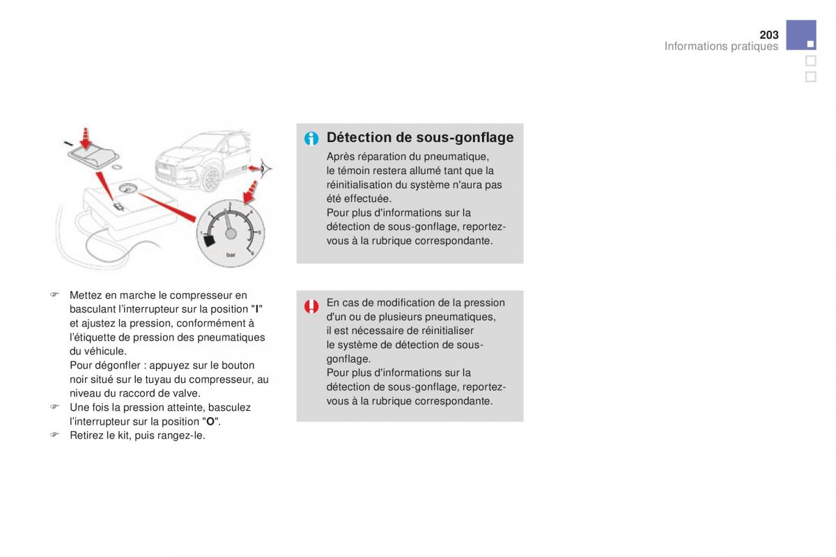 DS3 manuel du proprietaire / page 205