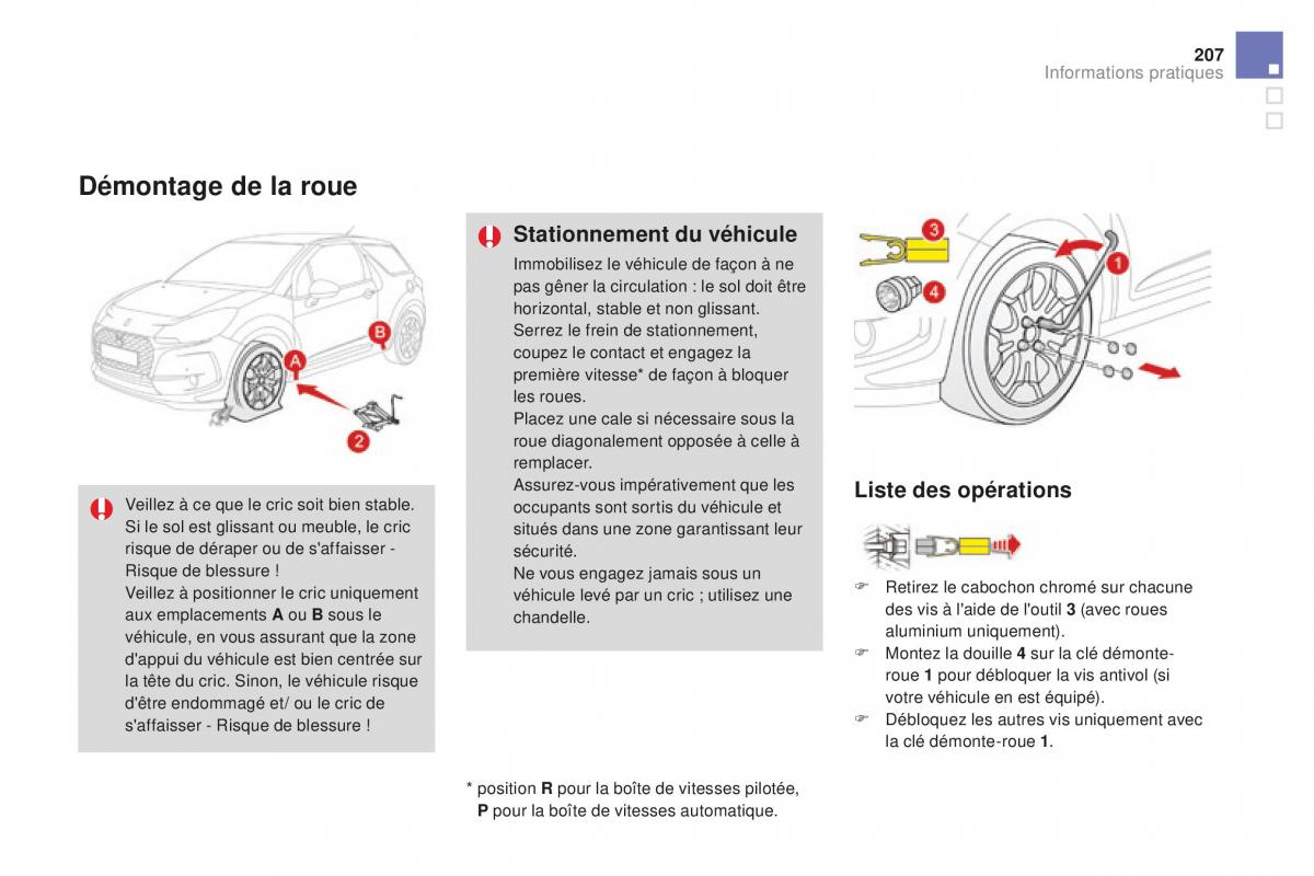 DS3 manuel du proprietaire / page 209