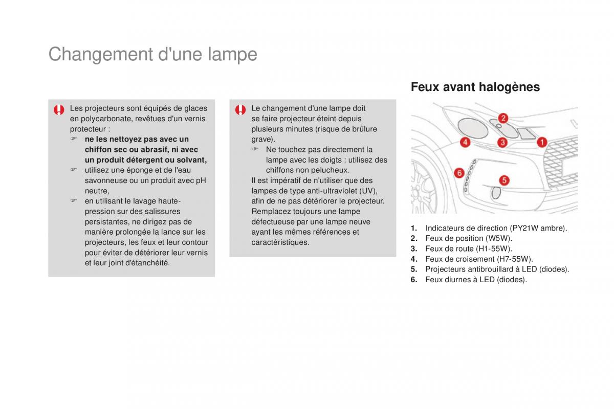 DS3 manuel du proprietaire / page 214