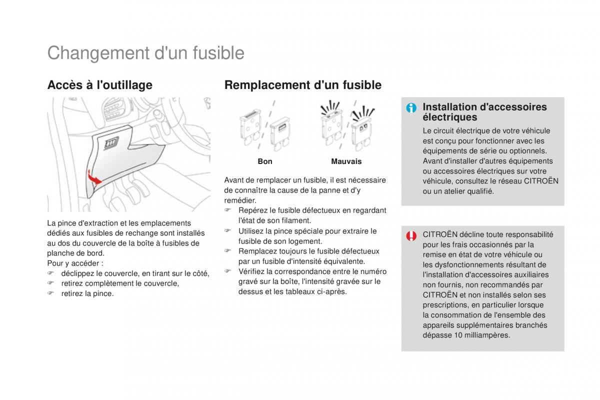 DS3 manuel du proprietaire / page 222