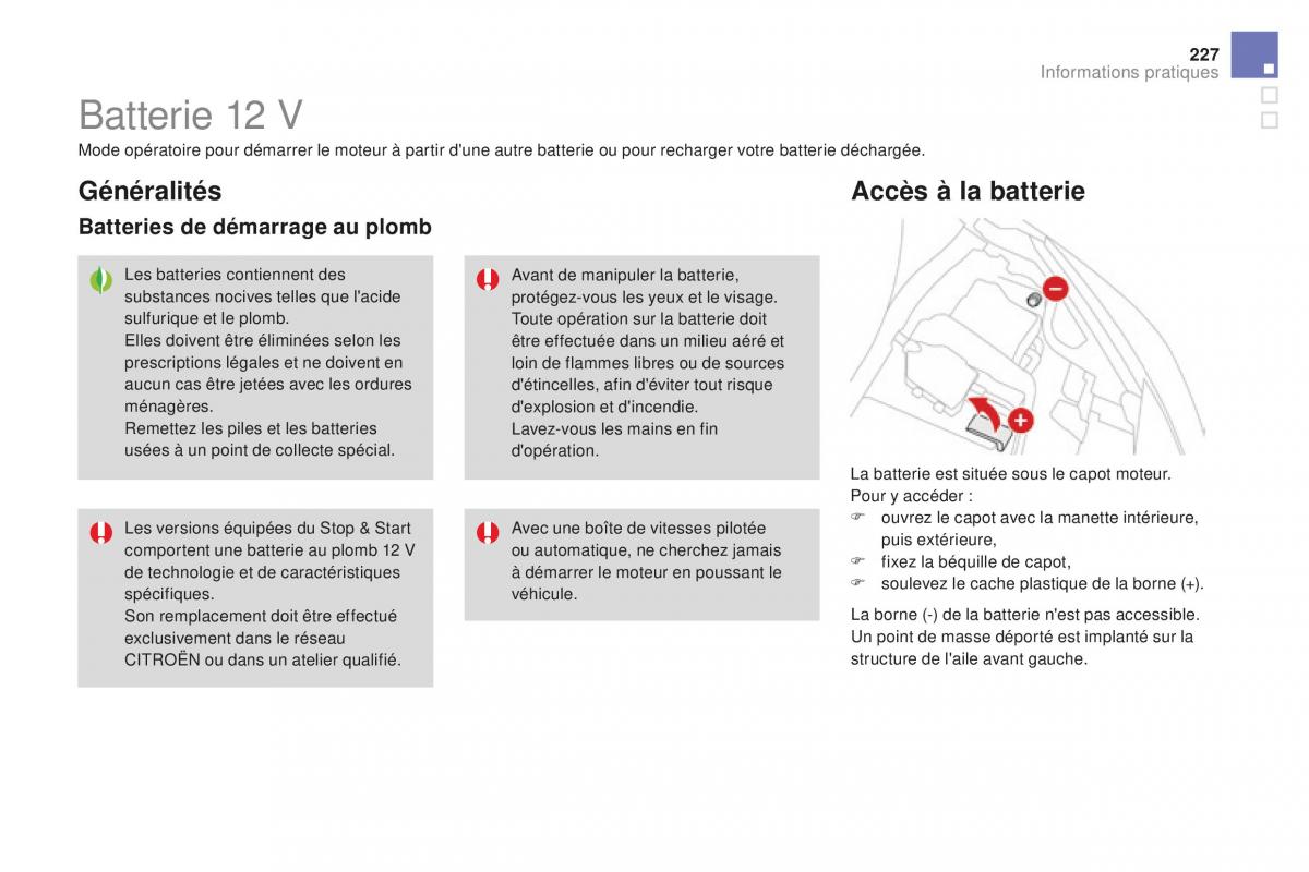 DS3 manuel du proprietaire / page 229