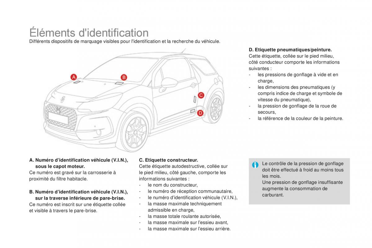 DS3 manuel du proprietaire / page 268