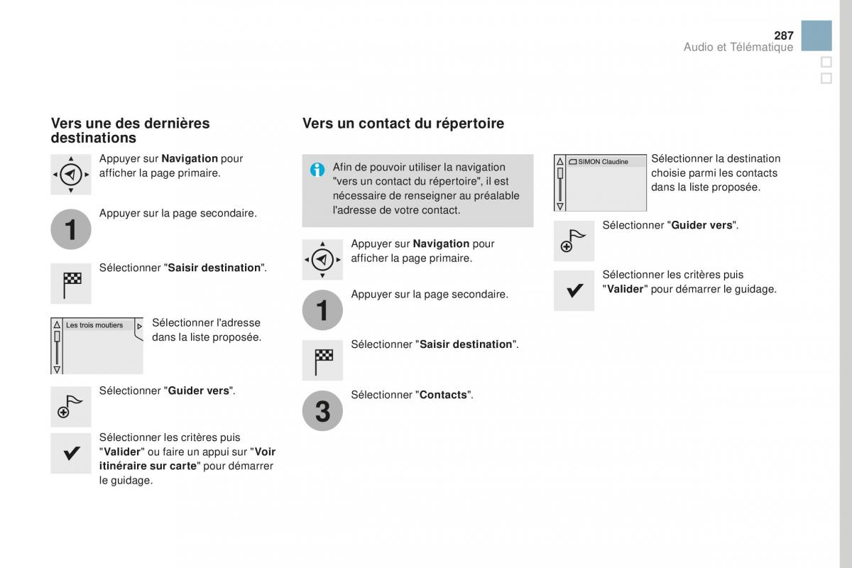 DS3 manuel du proprietaire / page 289