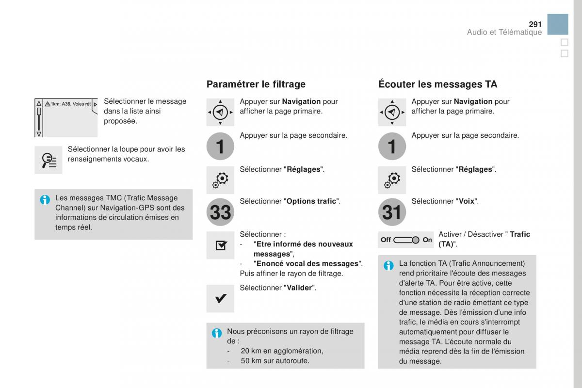 DS3 manuel du proprietaire / page 293