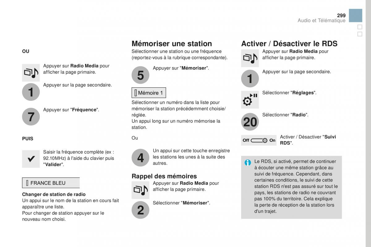 DS3 manuel du proprietaire / page 301