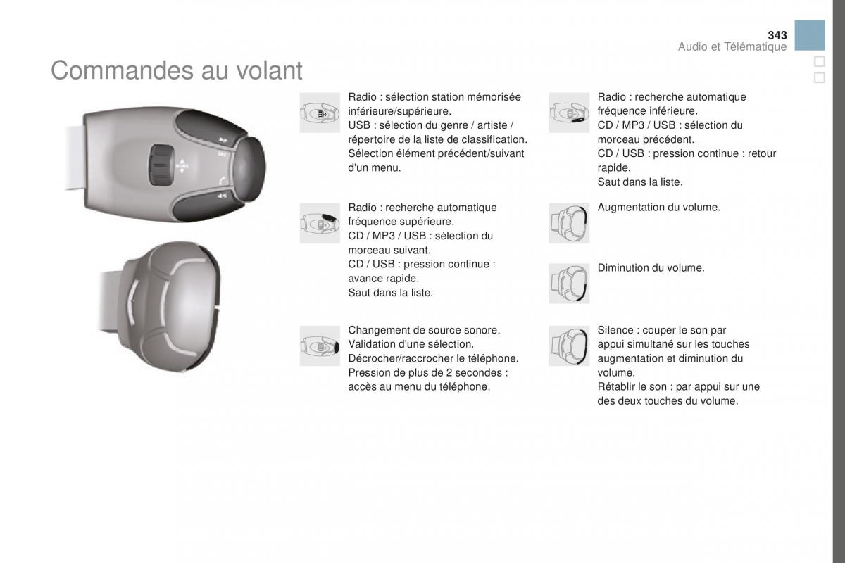 DS3 manuel du proprietaire / page 345