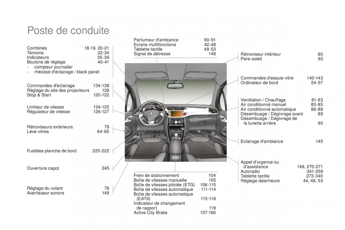 DS3 manuel du proprietaire / page 366