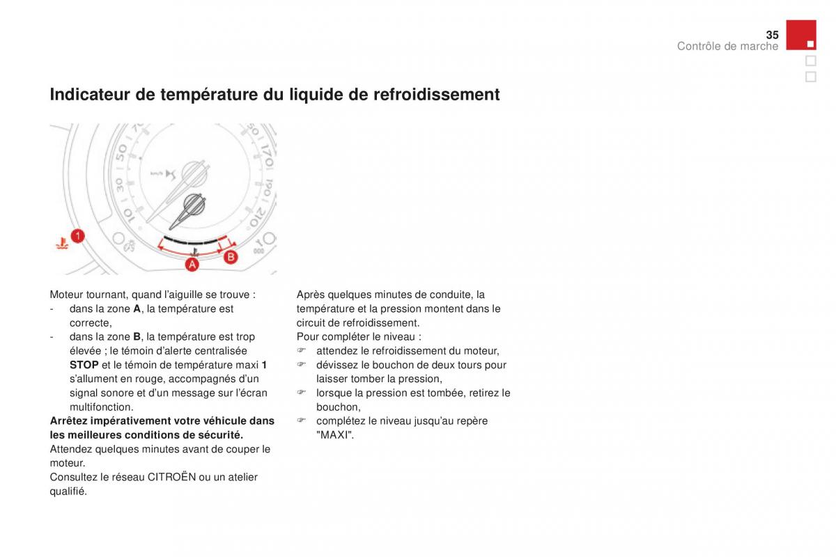 DS3 manuel du proprietaire / page 37